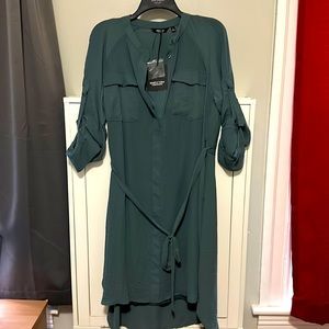Vera Wang button blouse dress LG
